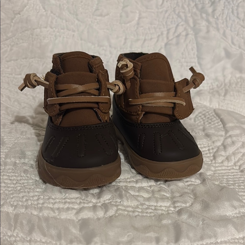 Sperry Brown baby Boots - Picture 1 of 7